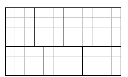 Popločavanje pravokutnicima dimenzija 3 x 4
