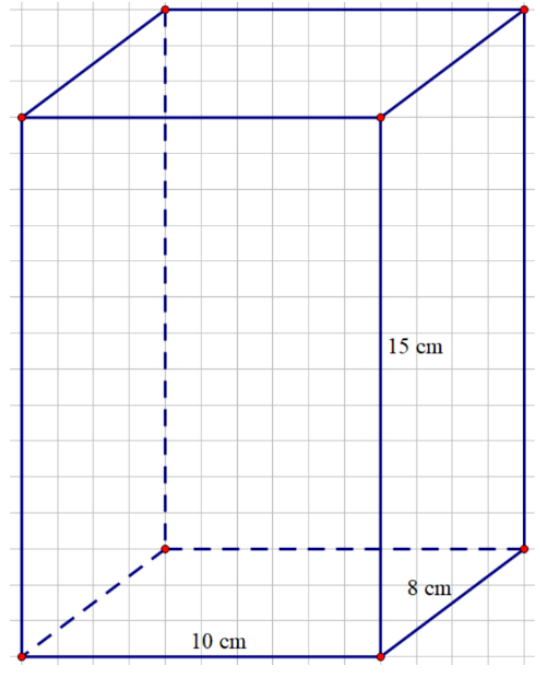 Kvadar s bridovima duljine 8, 10 i 15 centimetara
