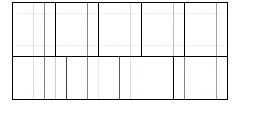 Slaganje pravokutnika dimenzija 4×5