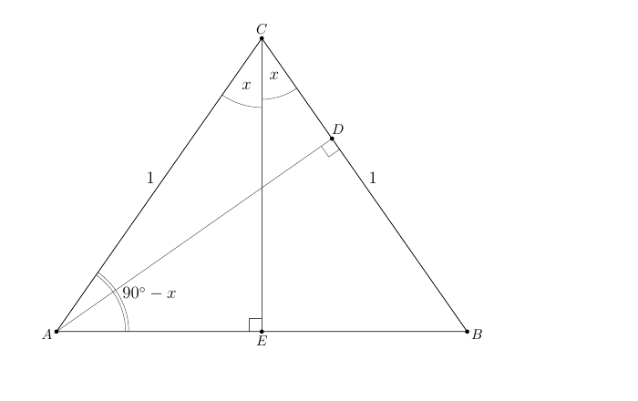 Geometrijski dokaz formule za sinus dvostrukoga kuta